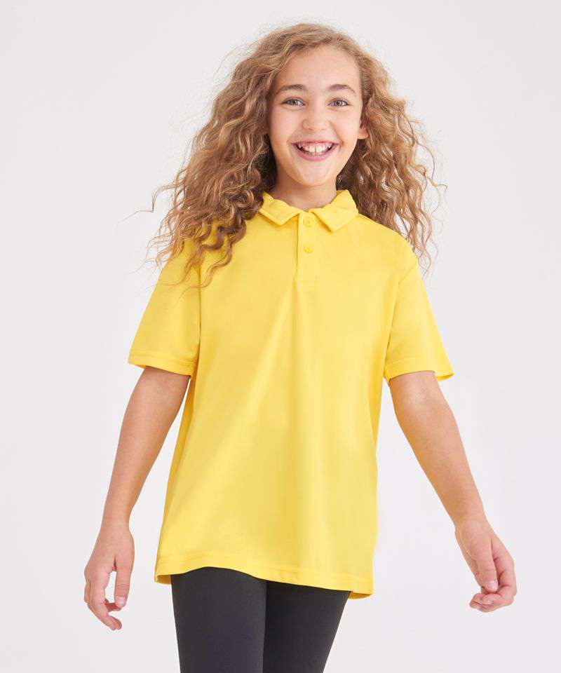PWYC Kids Polo — front view
