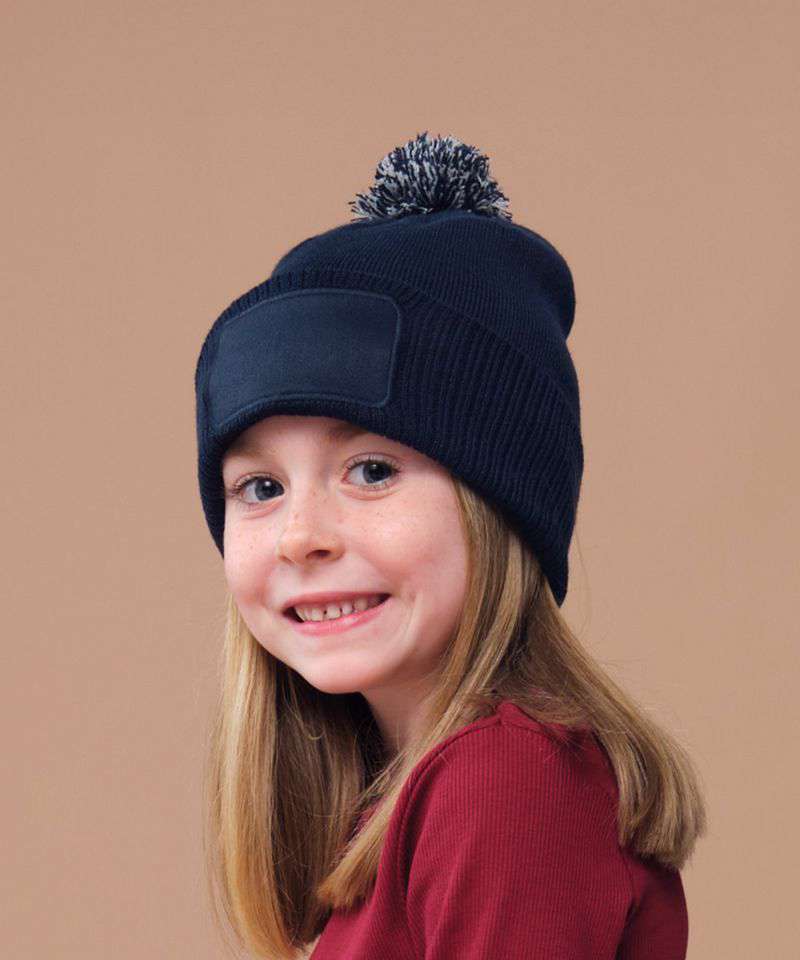 PWYC Kids Bobble Hat — front view